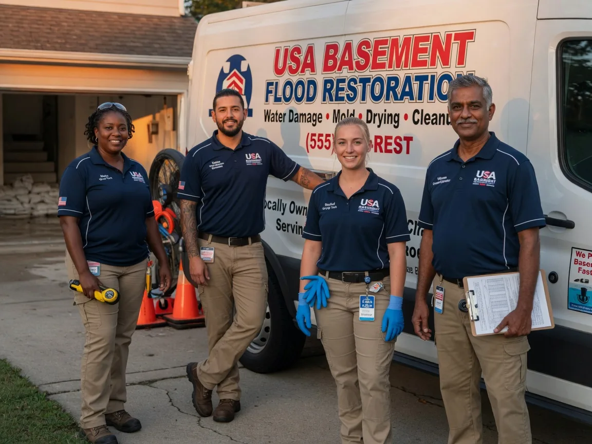 Basement Flood Cleanup company in Poy Sippi, WI